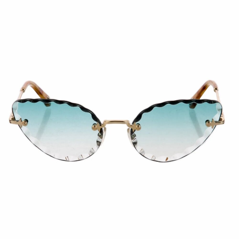 Chloe Women's Cat-Eye Sunglasses with Blue Lenses Ce157s in 839